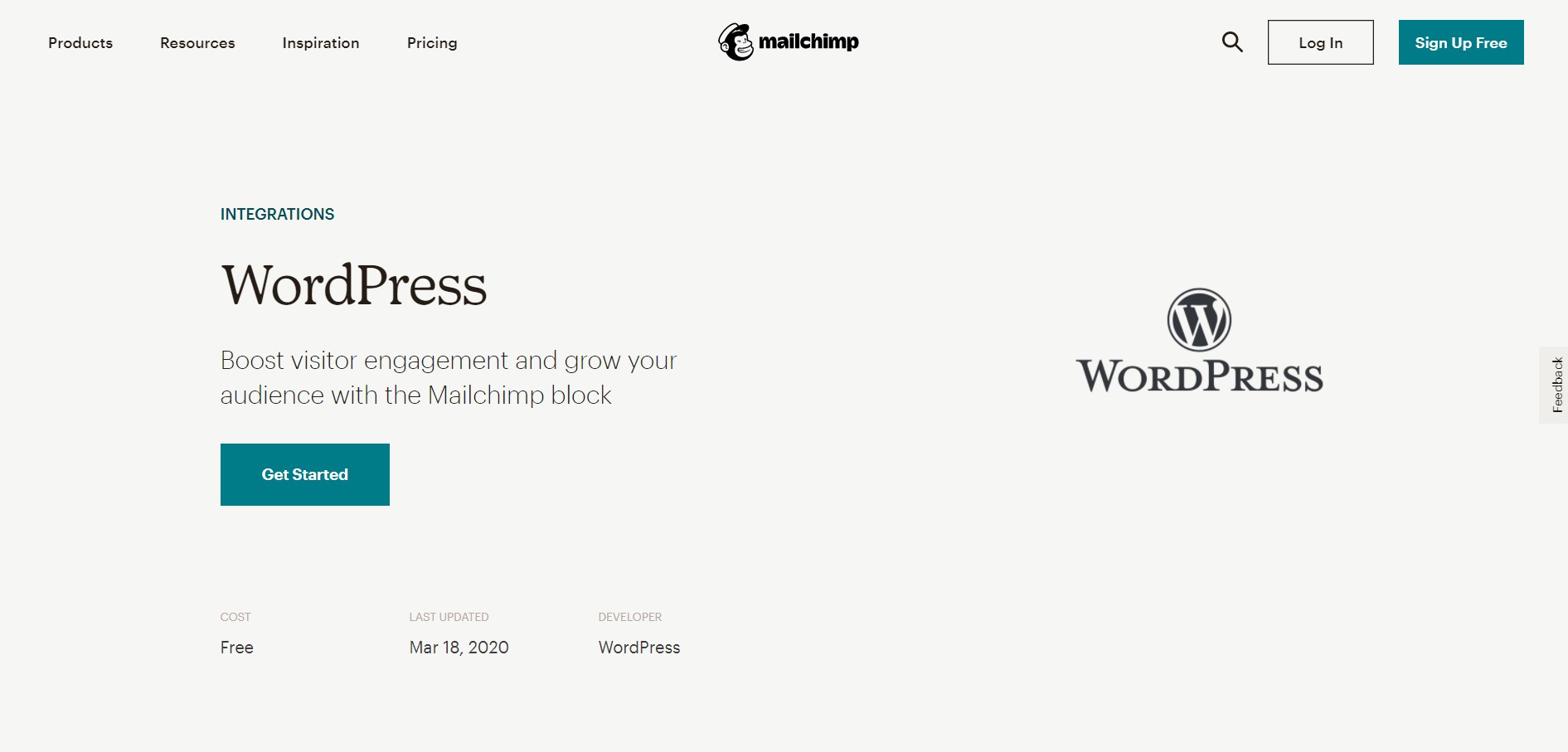 Mailchimp email marketing plugin for wordpress